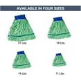 thumbnail image 7 of Arkwright Microfiber Tube Mop Head (21 oz), Highly Absorbent, Quick Drying, Green, 7 of 7