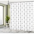 thumbnail image 4 of Ambesonne Astrology Shower Curtain, Repetitive Zodiac Pattern, 69"Wx70"L, Charcoal Grey White, 4 of 4