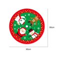 thumbnail image 3 of Christmas Tree Skirt  35.4 Santa Pattern Rustic  Tree Skirt Christmas Decorations for Indoor Outdoor Decor, 3 of 7