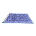 thumbnail image 2 of Ahgly Company Machine Washable Indoor Rectangle Abstract Blue Modern Area Rugs, 7' x 10', 2 of 4