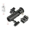 thumbnail image 3 of Support de support de Lumière pour Porte-Parapluie Speedlite Type E avec Adaptateur Pivotant à Vis de 1/4" à 3/8", 3 of 7