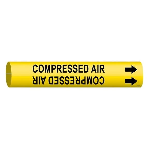 Brady Pipe Mrkr,Comprssd Air,13/16in H,4/5in W 4032-A