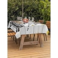 thumbnail image 2 of Outdoor Tablecloth with Umbrella Hole and Zipper, Sunflowers Rectangle Table Cloth 54x80 Inch Waterproof Tablecloth, Spring Botanical Truck Pig Wooden Grain Picnic Table Cover for Patio Camping, 2 of 7