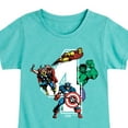 thumbnail image 3 of Marvel The Avengers - Birthday 4 - Toddler And Youth Girls Fitted Short Sleeve Graphic T-Shirt, 3 of 5