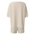 thumbnail image 3 of MAIHAN Outfits for Women Y2k Outfits Shirt Tops Shorts Clothes Sets Crewneck Tees Shorts Playwear Sets Dressy Casual Outfits for Women, 3 of 4