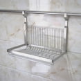 thumbnail image 3 of Bewildely Escurridor de platos de acero inoxidable, soporte para tazas, escurridor de platos, estantes para colgar en la pared, organizador de cocina para Hardware Bewildely  HA071476-00, 3 of 6