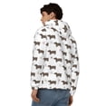 thumbnail image 4 of Uemuo Dachshund Dog Puppy for Men's Fashion Full-zip Hoodies & Sweatshirts with Kangaroo Pocket, Zip-up Hooded Sweatshirt, Moisture Wicking & Breathable-Small, 4 of 5