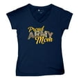thumbnail image 5 of Proud Army Mom Women's V-Neck T-shirt US Military Family Pride Veteran Patriotic Armed Forces Mother's Day Licensed Tee, 5 of 7