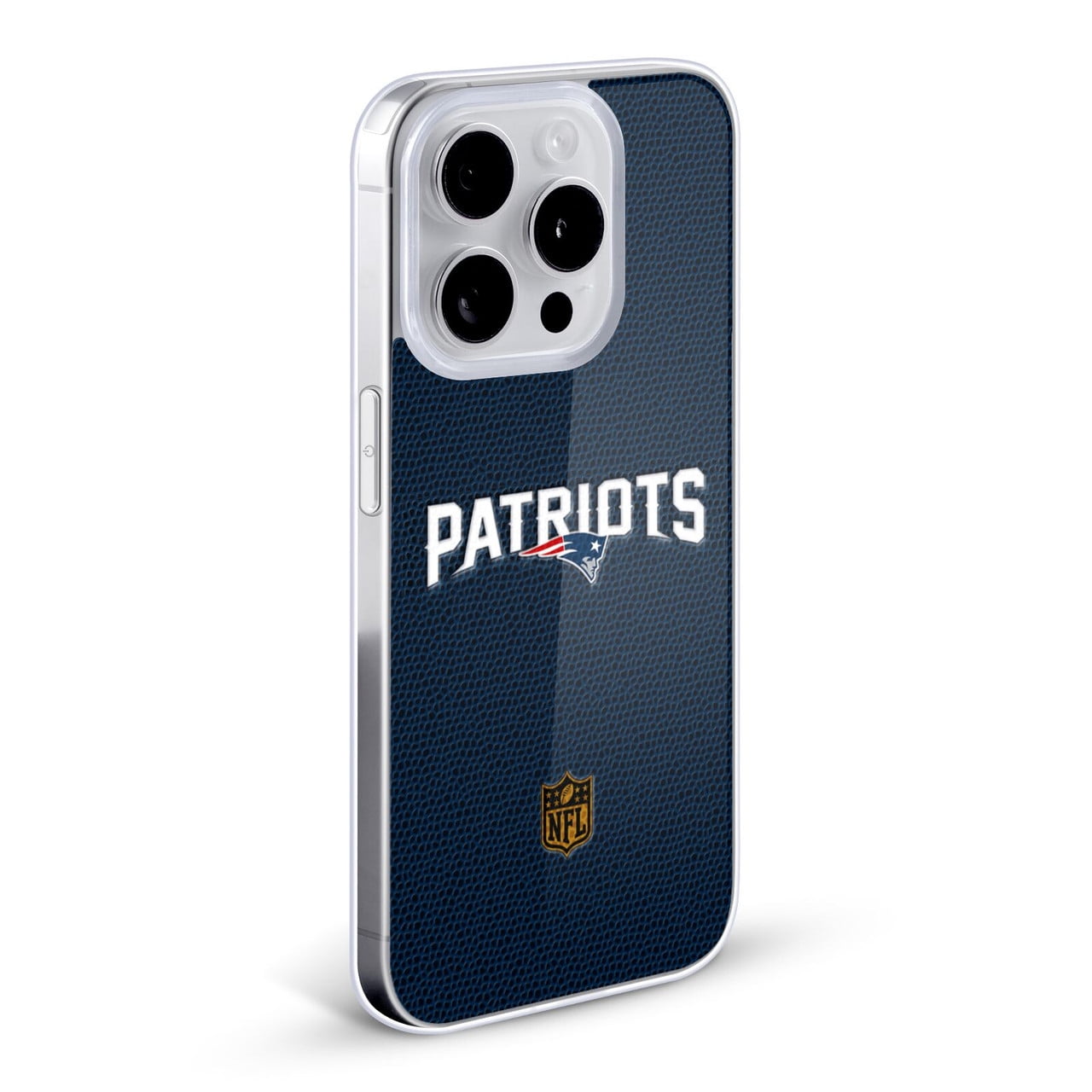 Head Case Designs NFL New England Patriots Logo Football Soft Gel Case for Apple iPhone 15 Plus