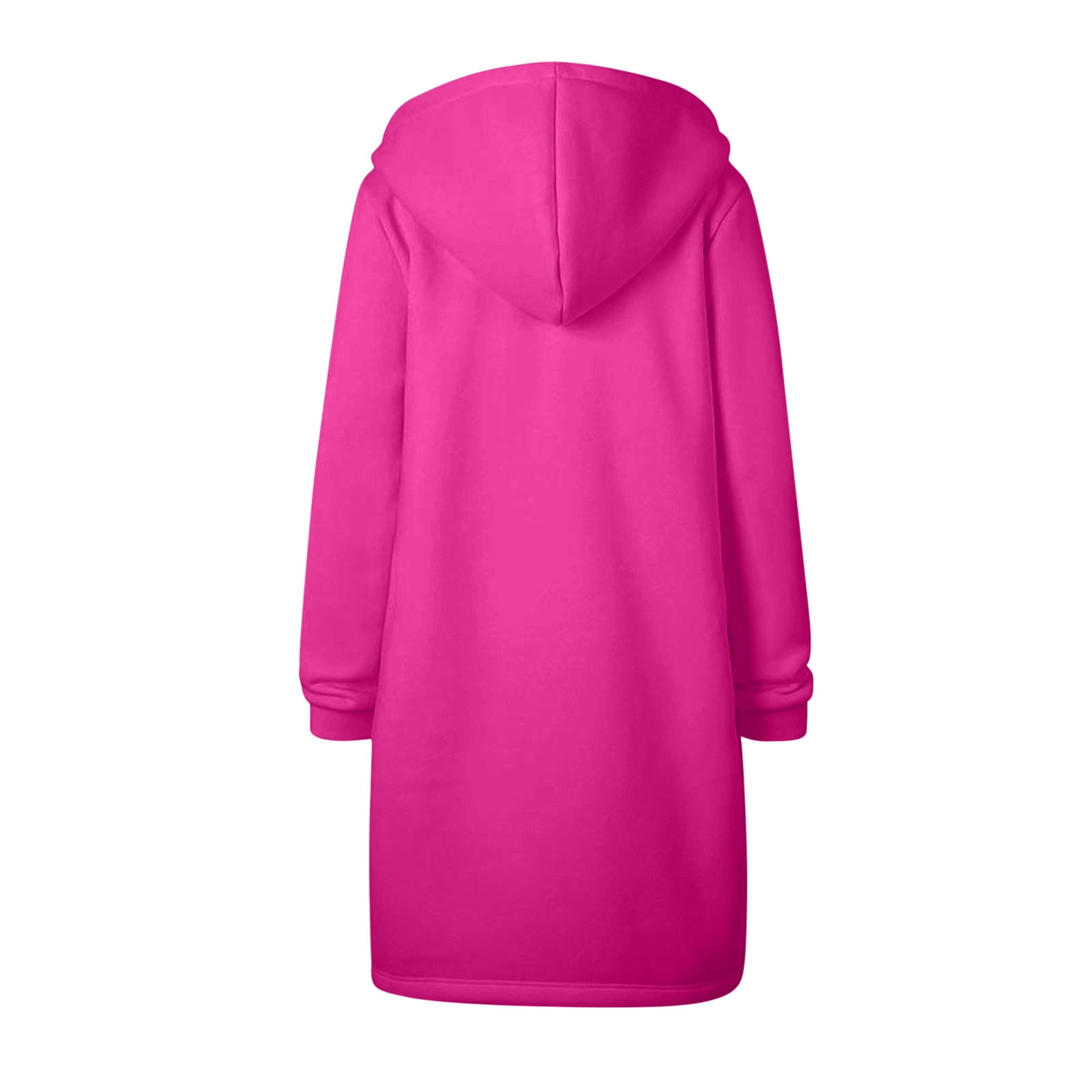 Jszlgo Long Hoodies for Women Zip Up Hoodie Casual Long Hoodies for Women Tunic Sweatshirts Jackets Winter Coat with Pockets Long Hooded Sweatshirts