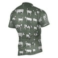 thumbnail image 2 of joogoo Vintage Cows Pattern Men's Cycling Jerseys Mountain Bike Short Sleeve Tops 2XL, 2 of 7