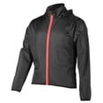 thumbnail image 3 of Chaqueta de ciclismo negra ligera transpirable impermeable a prueba de viento de secado rápido de manga larga con capucha chaqueta deportiva al aire libre S, 3 of 10