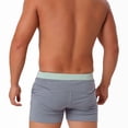 thumbnail image 6 of TEAJOPSUU Mens Pajama Shorts Summer Comfy Sleep Shorts Elastic Waist Boxer Solid Color Soft Sleepwear Bottoms Side Pockets Gray, 6 of 6
