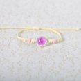 thumbnail image 1 of Nvzi Pulsera de flores hecha a mano - Pulsera de resina, pulsera ajustable, pulsera de flores - 2 piezas, rosa narciso, 1 of 3