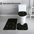 thumbnail image 3 of Alfombrilla de baño de 3 uds, cubierta de tapa de inodoro, alfombra en forma de U, alfombra suave antideslizante para suelo, absorbente de agua, 3 of 6