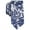 blue, variant on Bar III Mens Totness Abstract Floral Skinny Tie Blue One Size