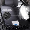 thumbnail image 6 of OTOEZ Universal PU Car Seat Cover Luxurious Full-Covered Front & Rear 5-Seat Cushion Protector Fit Most Honda Toyota Chevy Ford Nissan SUV, 6 of 11