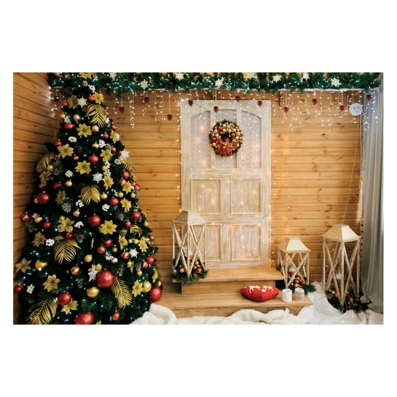 Bobasndm Christmas Backdrop Washable Warm Winter Christmas Backdrop Novelty Creative Party Decor