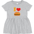 thumbnail image 3 of Inktastic I Love Cheeseburgers Girls Baby Dress, 3 of 5