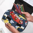 thumbnail image 6 of Kdxio Astronaut And Space for Double Compartment Pen Case Oxford Organizer with Zipper Pockets for Students Artists, 6 of 7