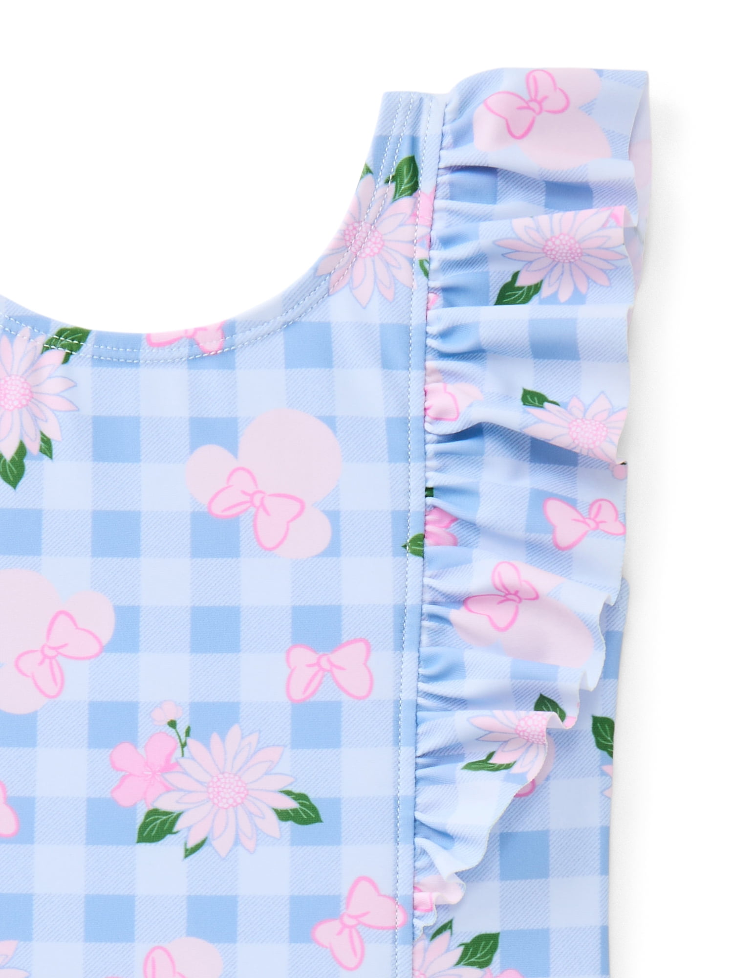 Character Toddler Girl One- Piece Swimsuit with Ruffles, Sizes 12M-5T