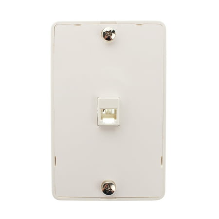 SMP WP07 Phone Jack Wall-Plate 6 Position, RJ11, 4C,