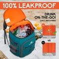thumbnail image 3 of Mochila Térmica NEVO RHINO para 36 Latas, Impermeable Verde, 3 of 7