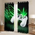 thumbnail image 2 of Manfei Female Men White Gamepads Blackout Curtains Set of 2 (52x84 Each),Neon Lights Window Curtains,Video Game Curtains and Drapes,Ultra Soft Home Decor, 2 of 6