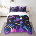 thumbnail image 2 of YST 7-Piece Memphis Pattern Comforter Set, Vintage Retro Bedding, King Size, 2 of 5