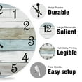 thumbnail image 4 of Wall Clock Silent Non Ticking Wall Clocks Battery Operated, Rustic Coastal Country Clock Decorative for Bathroom Kitchen(10 In), 4 of 4