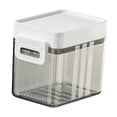 thumbnail image 1 of Cereal Container Bin AirTight Lid Nidge Organizador de grano Tanque de grano Fresco Manteniéndose apilable para gabinete Tuercas de nueces de hogar gris 300ml, 1 of 9