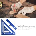thumbnail image 3 of Herramienta Cuadrada De Viga Escuadra De Carpintero 90 180 Grados Transportador De Regla Triangular Giratorio Herramienta De Carpintero Multiusos aleación De Aluminio Con Bloque, 3 of 7
