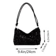 thumbnail image 4 of Women's Sparkly Sequin Crossbody Purse Evening Clutch Handbag Bag Color Black Size One Size, 4 of 8