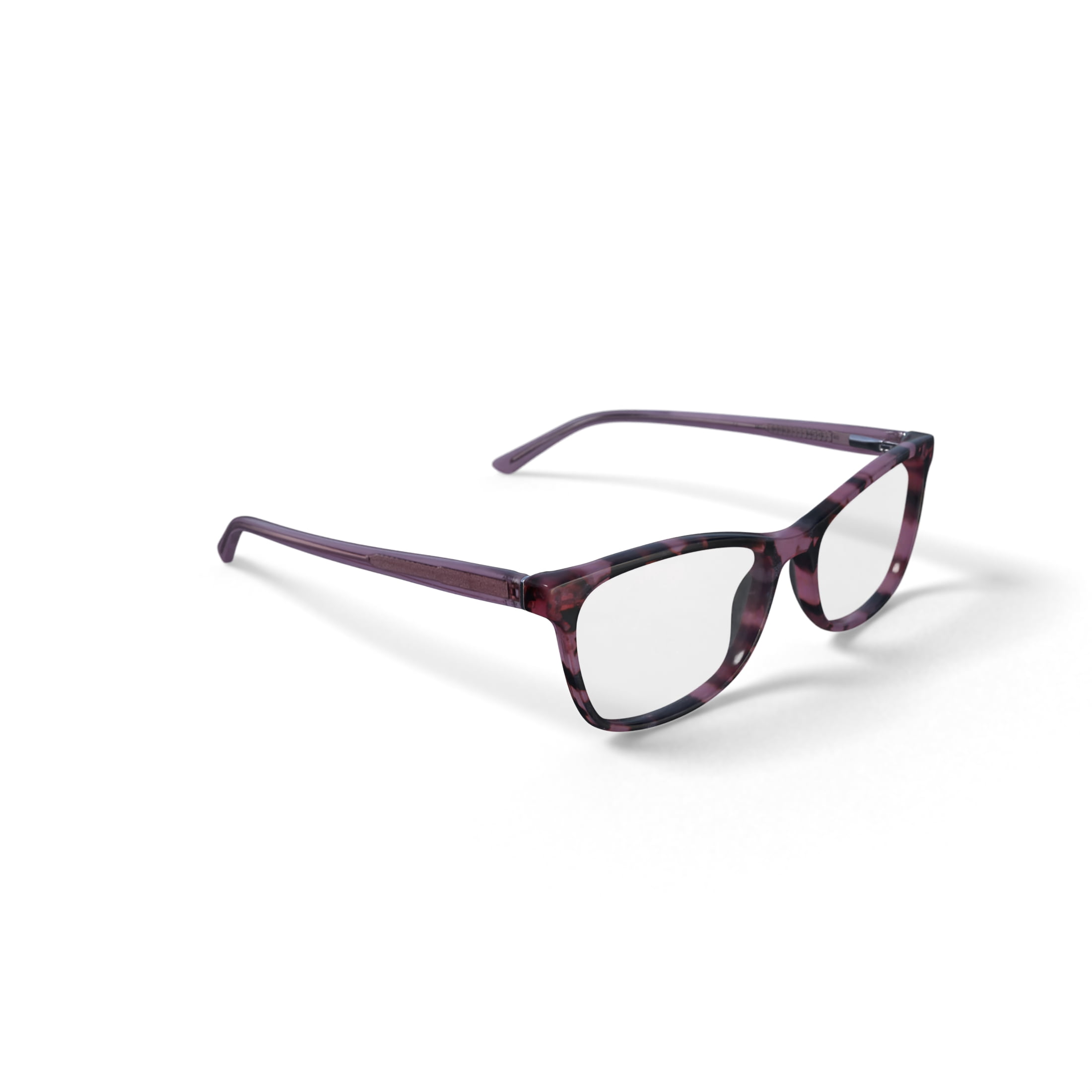Walmart Women's Isabella Square Prescription Eyeglasses with Case, Pink Tortoise