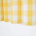 thumbnail image 4 of 3 Pc Cotton Classic Country Farmhouse Kitchen Window Curtain -Yellow & White Buffalo Check Tier & Valance Set, 54" x 18" / 27" x 36", 4 of 6