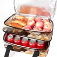 thumbnail image 5 of Fragmented Flowers Double Layered Insulated and Refrigerated Lunch Bag with Large Capacity and Hand Carry - 7.1x11.4x16.1 Inches, 5 of 6