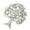 White, variant on Trees Of Life Secure Clasp Brooch Multipurpose Trees of Life Brooch Pin Adornment Delicate Lapel Pin for Gatherings