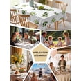 thumbnail image 5 of Green Olive Branches Table Cloth, Waterproof Tablecloth for Rectangle Tables, Spring Pastoral Leaves Botanical Reusable Washable Fabric Table Cover for Restaurant Kitchen Dining Tables 54"x108", 5 of 9