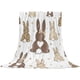 thumbnail image 2 of Manta con estampado de conejito y huevos de Pascua | 130 x 90 cm | Suave manta de poliéster | Decoración navideña de primavera para sofá cama | Decoración para habitación infantil, 2 of 6
