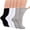 01 Multicolor, variant on Crew Socks Women, 6 Pairs Extra Wide Loose Fitting Men Socks Comfortable Wide Sock