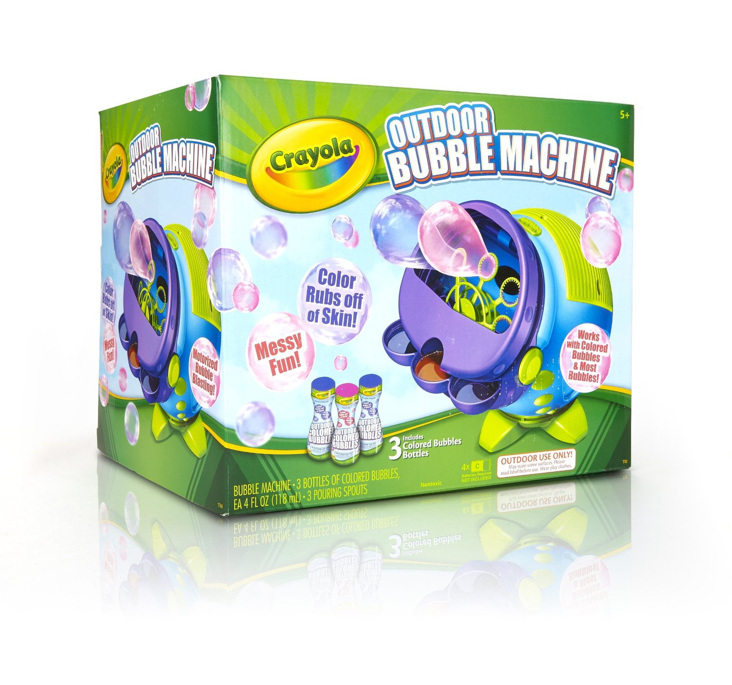 Crayola Colored Outdoor Bubbles Machine