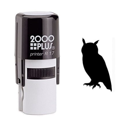 StampExpression - Owl Self Inking Rubber Stamp - Black Ink (W-6001)
