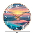 thumbnail image 3 of Gnmfd Wall Clock Silent Non-Ticking Battery Operated 8 Inch Quartz Decorative School Office Home Kitchen Bedroom Easy Read Modern Arabic Numerals Timepiece Living Room Decor, 3 of 8