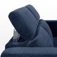 thumbnail image 5 of MCombo 62.2'' Wall Hugger Power Loveseat Recliner Sofa for Living Room, Office, Fabric, Navy Blue, 5 of 11