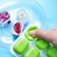 thumbnail image 4 of 14-Cube Ice Tray with Leak-Proof Lid – Stackable, Non-Stick Silicone Mold for Homemade Ice, Freezer-Safe & Reusable (9x3.5 Inch) – Easy Detach Design for Drinks, Snacks & Parties Green, 4 of 5