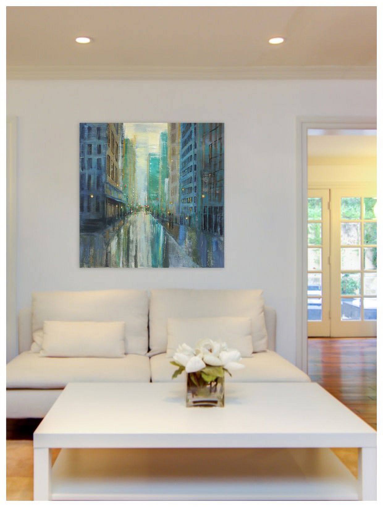 "Metro Lights III" Painting Print on Wrapped Canvas