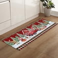 thumbnail image 5 of Kitchen Rugs and Mats Set of 1 Christmas Farm Gnome Snowman Xmas Tree Elk Kitchen Sink Mat,Non-Slip Area Runner Rug,Washable Floor Mat for Home Dining Room Office 15"x47", 5 of 6