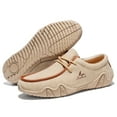 thumbnail image 3 of Flyland Men's Casual Leather Shoes Handmade Moccasins for Men Driving Shoes, 3 of 7