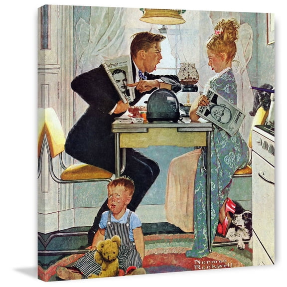 Marmont Hill "Dewey v. Truman" by Norman Rockwell Painting Print on Canvas