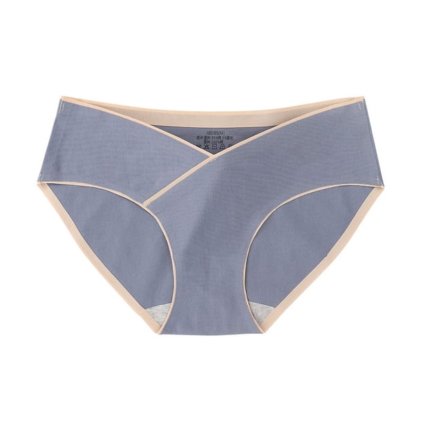 Ropa interior para mujeres embarazadas, pantalones triangulares finos de algodón sin costuras de cintura baja para mujer, de gran tamaño, transpirables, para finales del embarazo